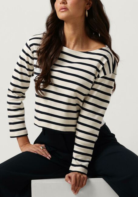Blauwe CO'COUTURE Tops & T-shirts CLASSIC STRIPE CROPPED SWEAT - large