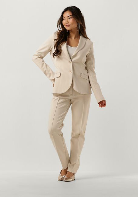 Gebroken wit SUMMUM Flared broek TROUSERS PUNTO MILANO - large