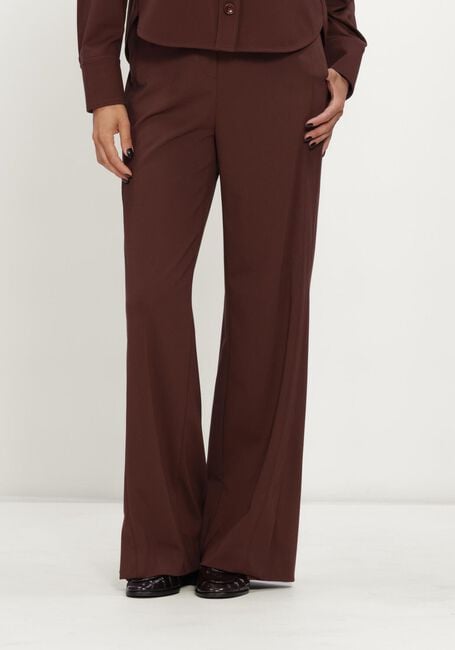 Bruine LUISA CERANO Pantalon WIDELEG AUS PUNTO-MILANO - large