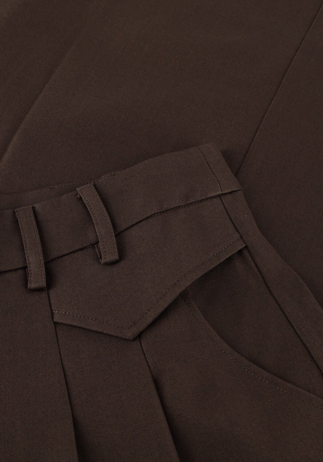 Bruine CO'COUTURE Midirok LUNA POCKET PLEAT SKIRT - large