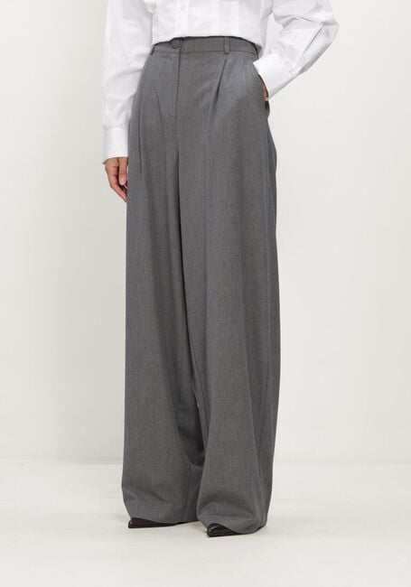 Grijze JANICE Broeken BROEK RECHTE WIJDE PIJP - large