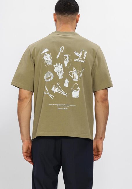 Khaki BRAM'S FRUIT T-shirt GARDENING KIT T-SHIRT - large
