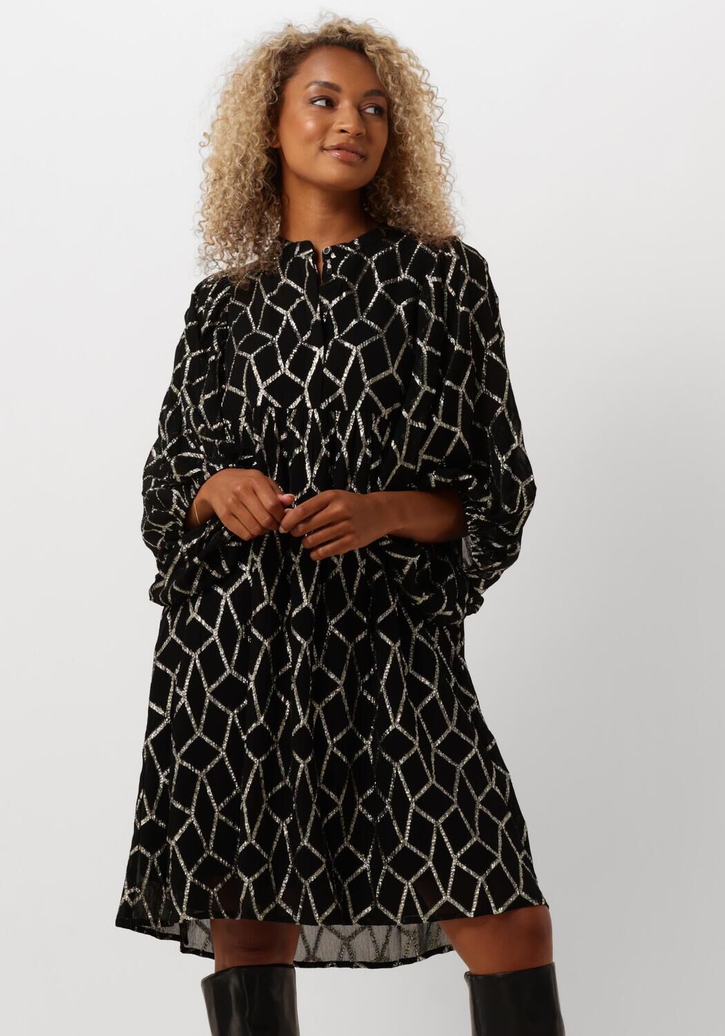 Bruuns Bazaar Mini Jurk Dames Scome Sarina Dress, Maat: 34, Kleur: Zwart