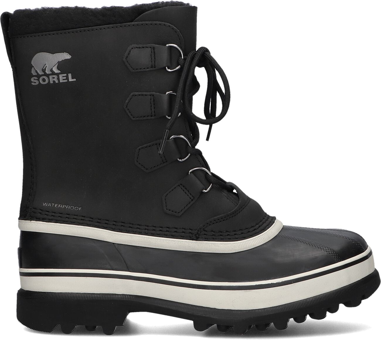 Sorel Veterboots Heren Caribou, Maat: 40, Materiaal: Textiel, Kleur: Zwart