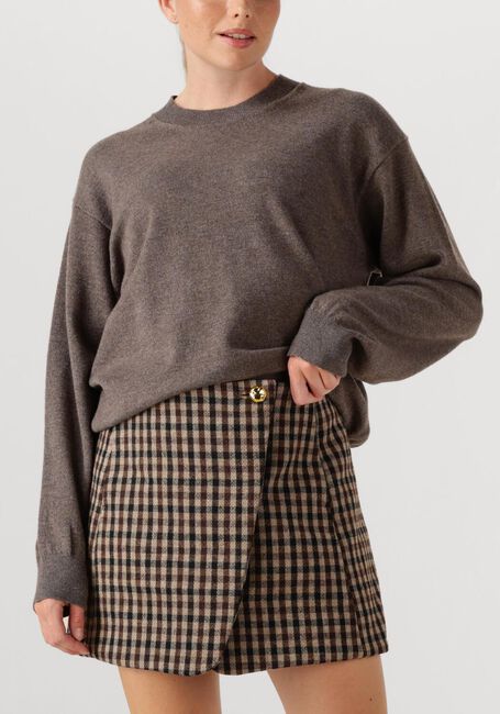 Bruine ROHE Trui CREW-NECK WITH OPEN ARMHOLE - large