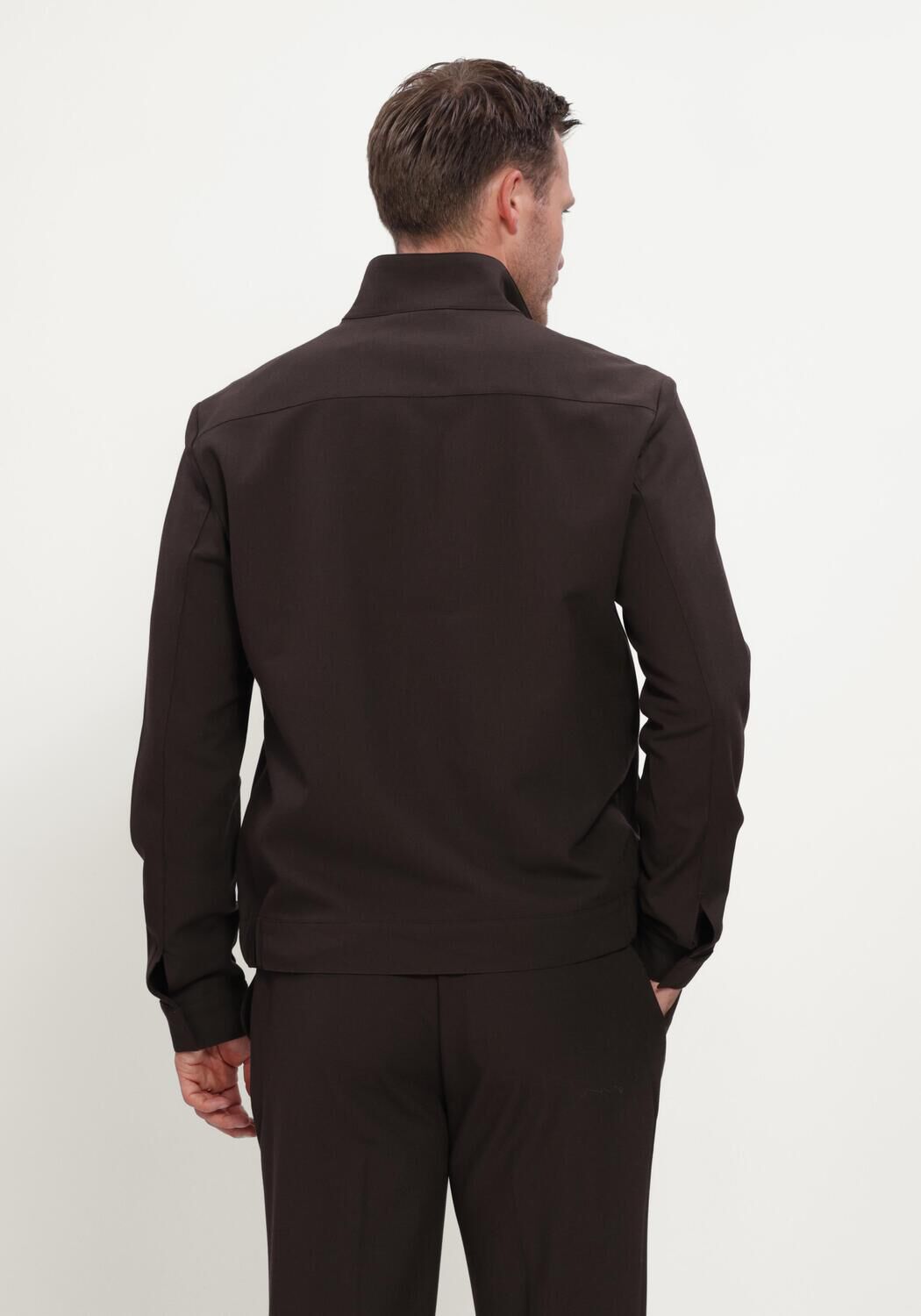 Bruine STEFANO LAURAN Overshirts SL-CAMIEL - large