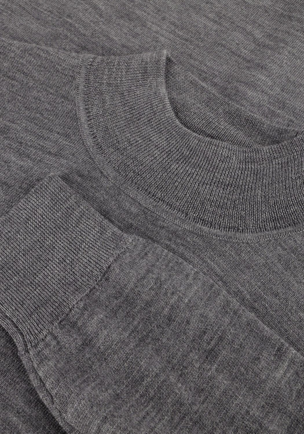 Grijze PROFUOMO Coltrui PULLOVER MOCK NECK MERINO - large