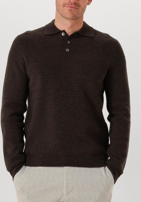 Bruine PROFUOMO Polo POLO LS SNOW - large