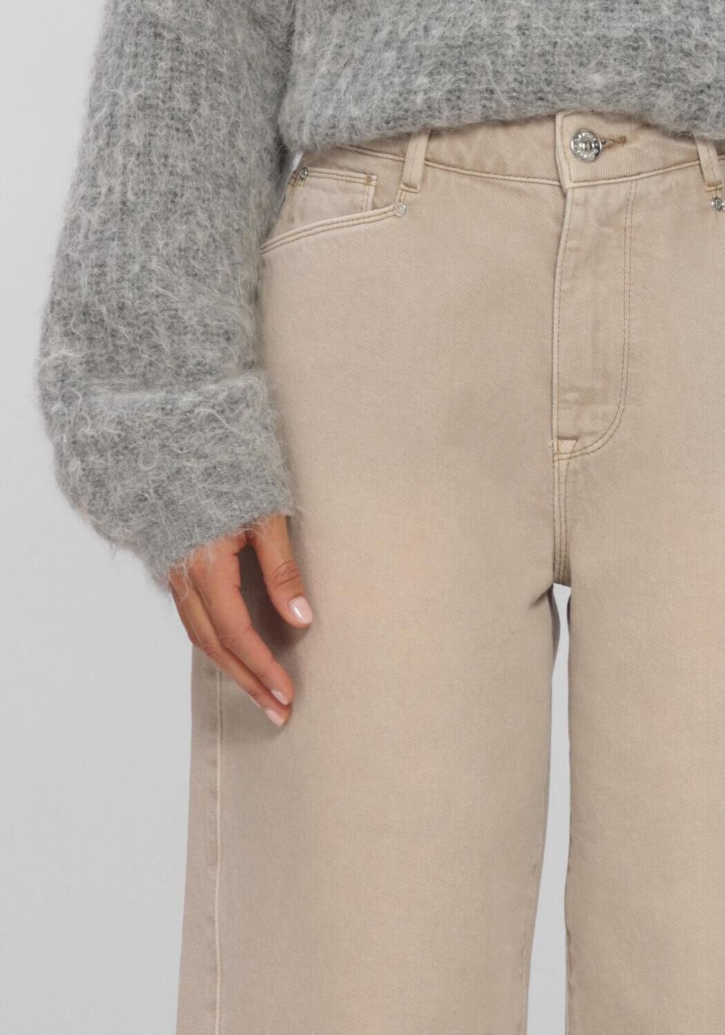 Beige DANTE6 Barrel jeans BRAVE BARREL LEG JEANS - large