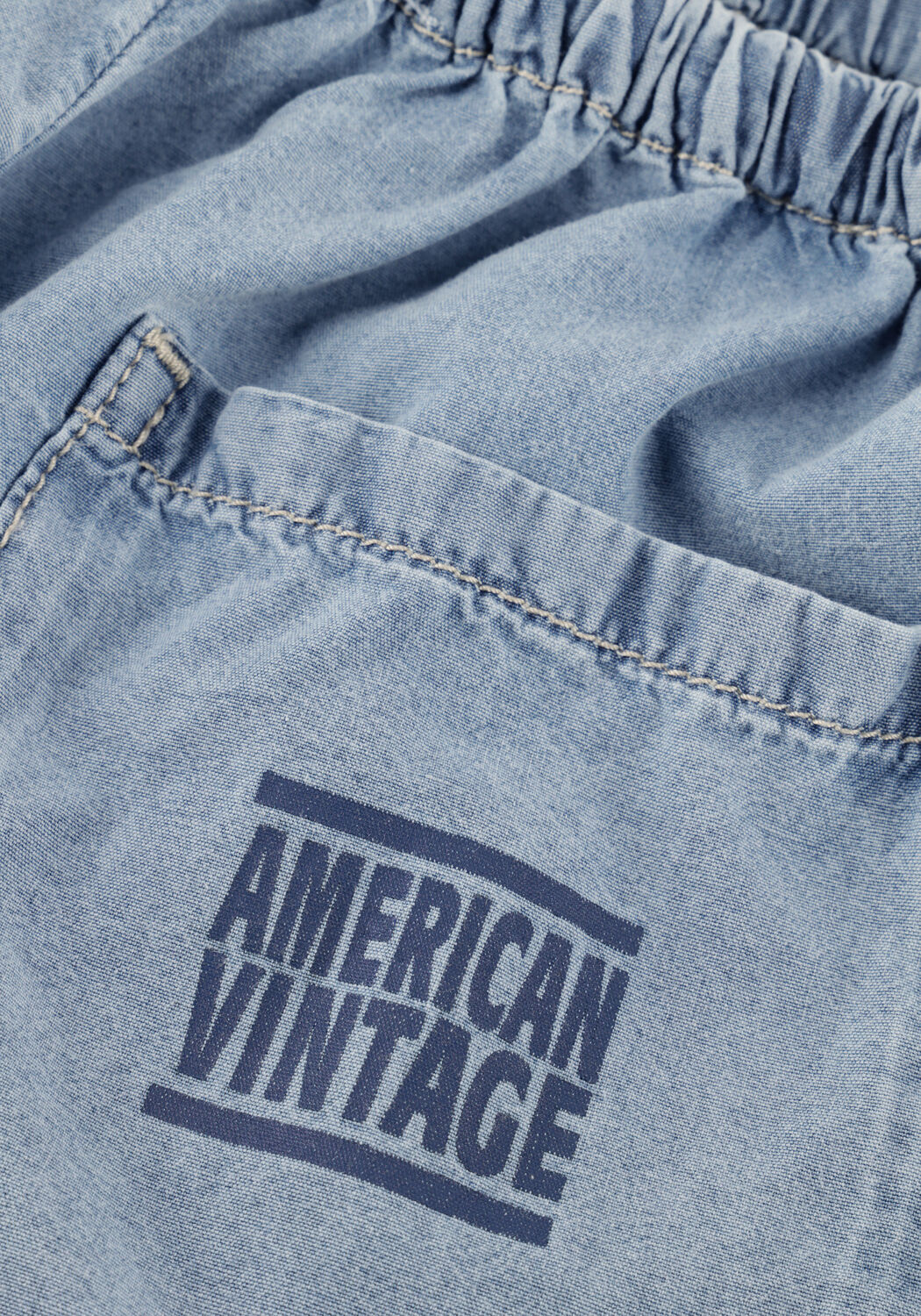 Lichtblauwe AMERICAN VINTAGE Shorts PAYBOU - large