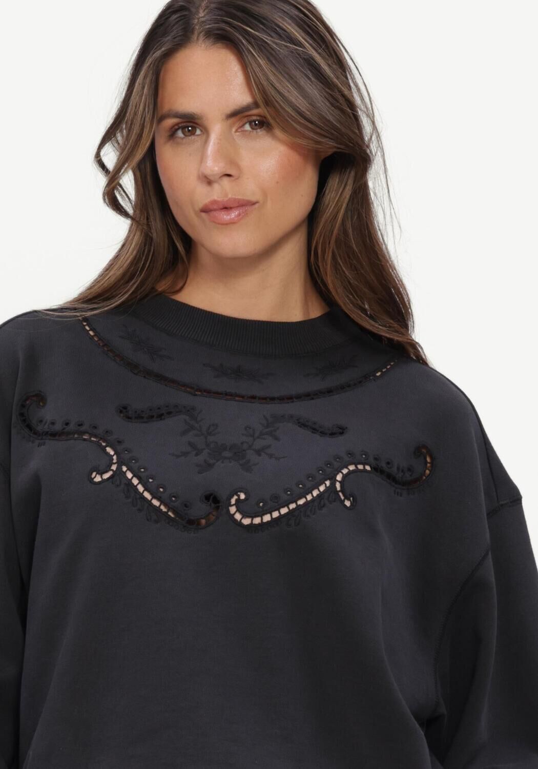 Antraciet ISABEL MARANT Trui VELLA SWEAT SHIRT - large
