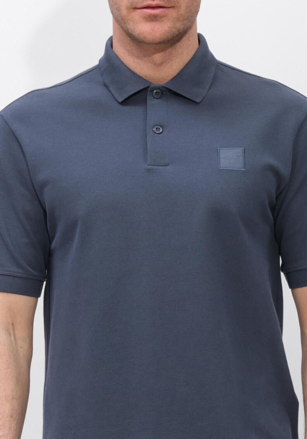 Donkerblauwe STONE ISLAND Polo SS POLO S0F39 - large