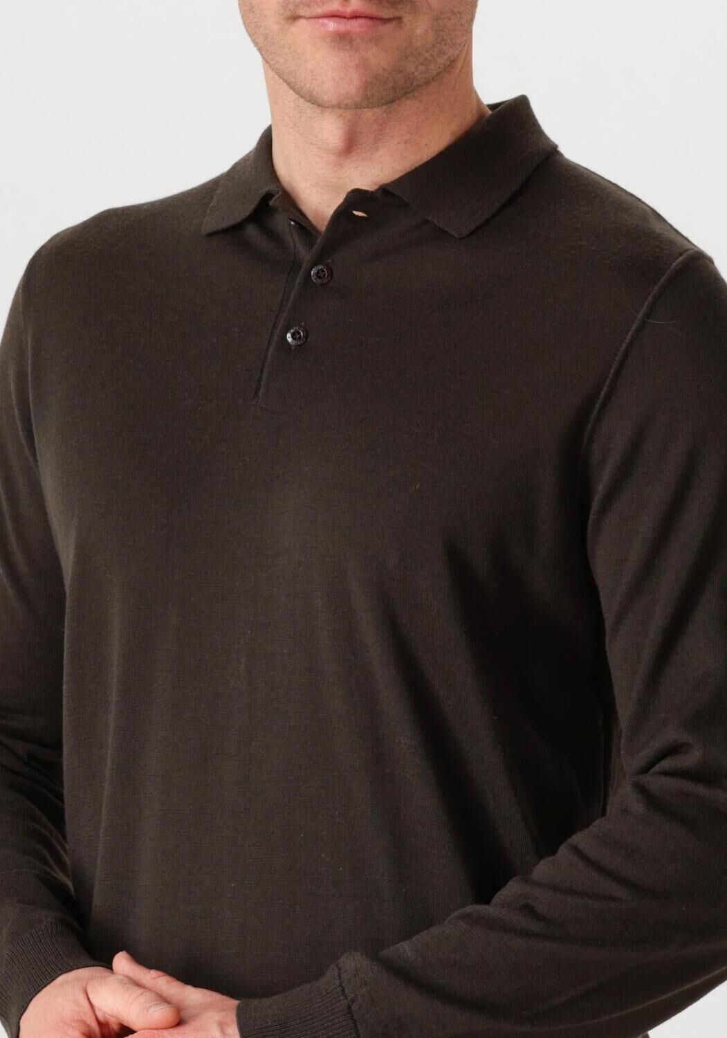 Bruine STONE ISLAND Trui LS POLO - large