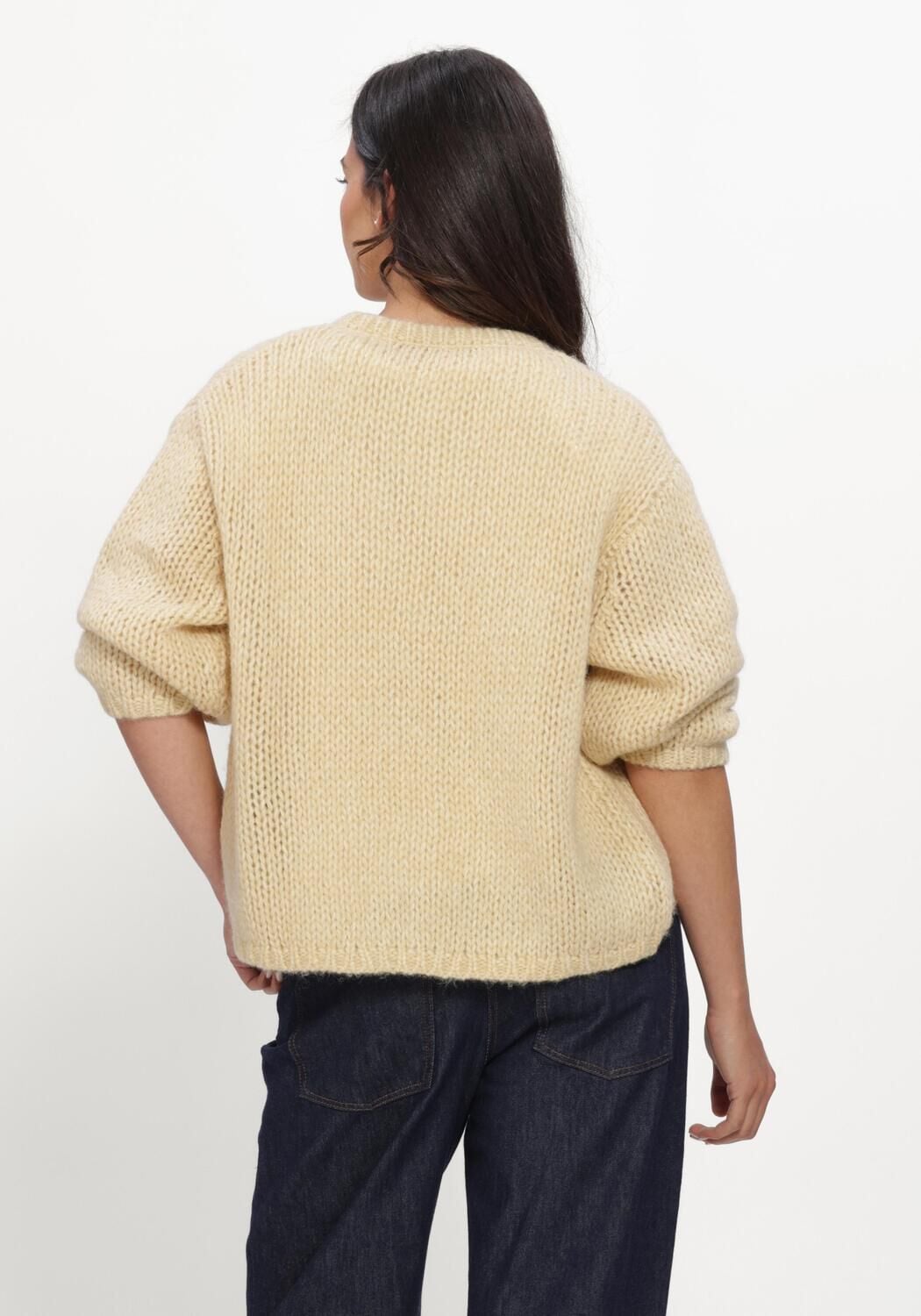 Creme LUISA CERANO Jack STRICKJACKE - large