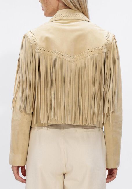 Gele IBANA Jassen JEEYA SUEDE - large