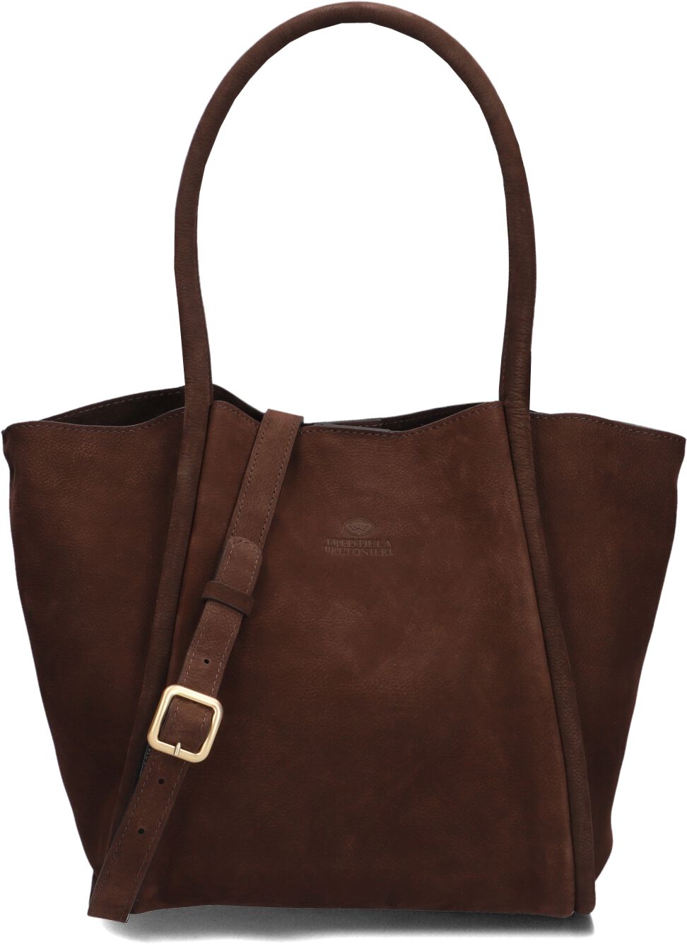 Fred De La Bretoniere Fred de la Bretoniere Schoudertas Dames Nalani Shoulderbag, Materiaal: Suède, Kleur: Bruin