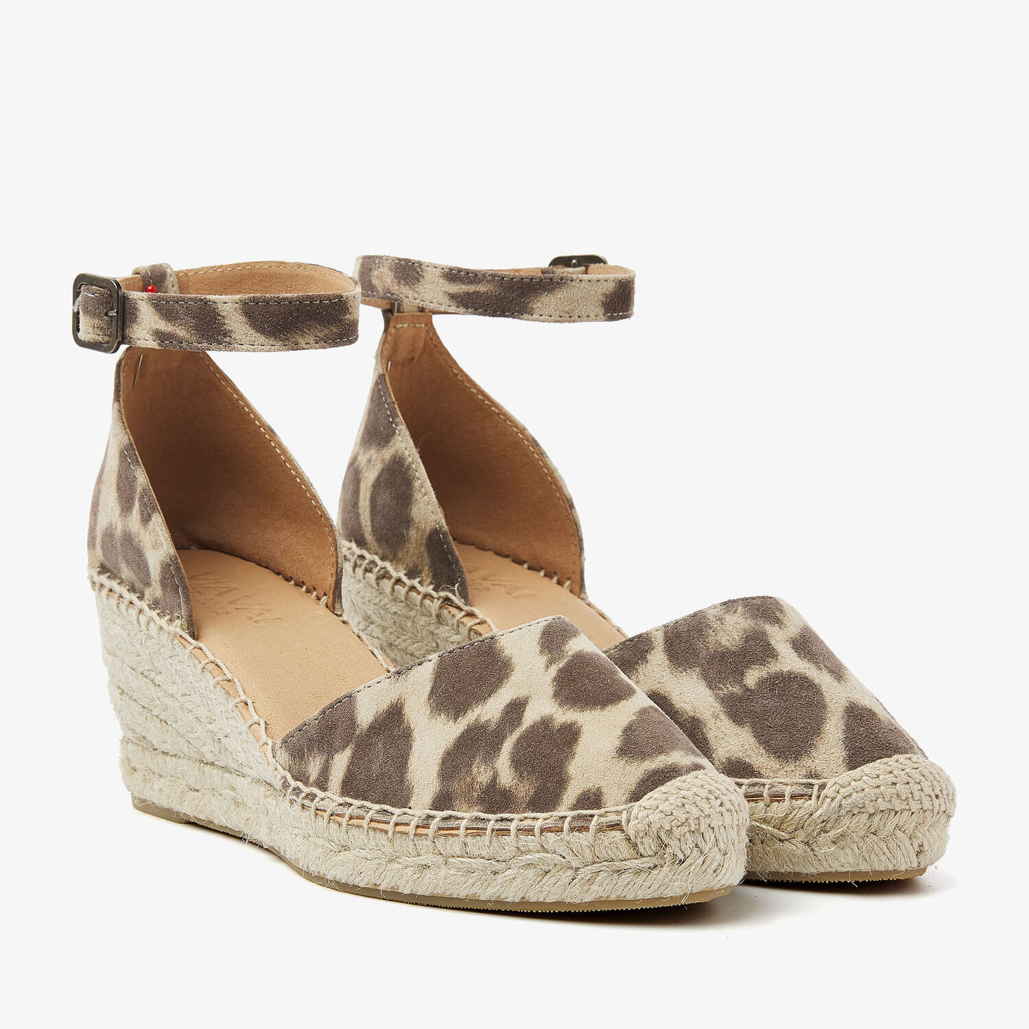 Bruine VIA VAI Sandalen met hak FLORA BRAID - large