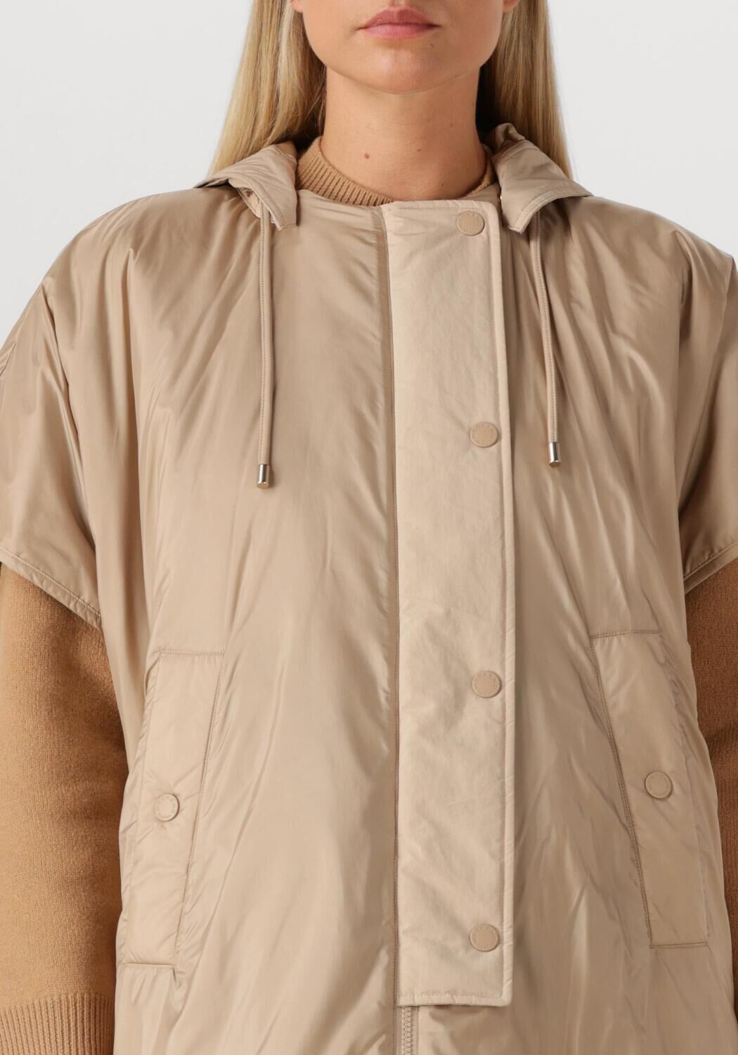 Beige MAX MARA Gewatteerde jas RIVA - large