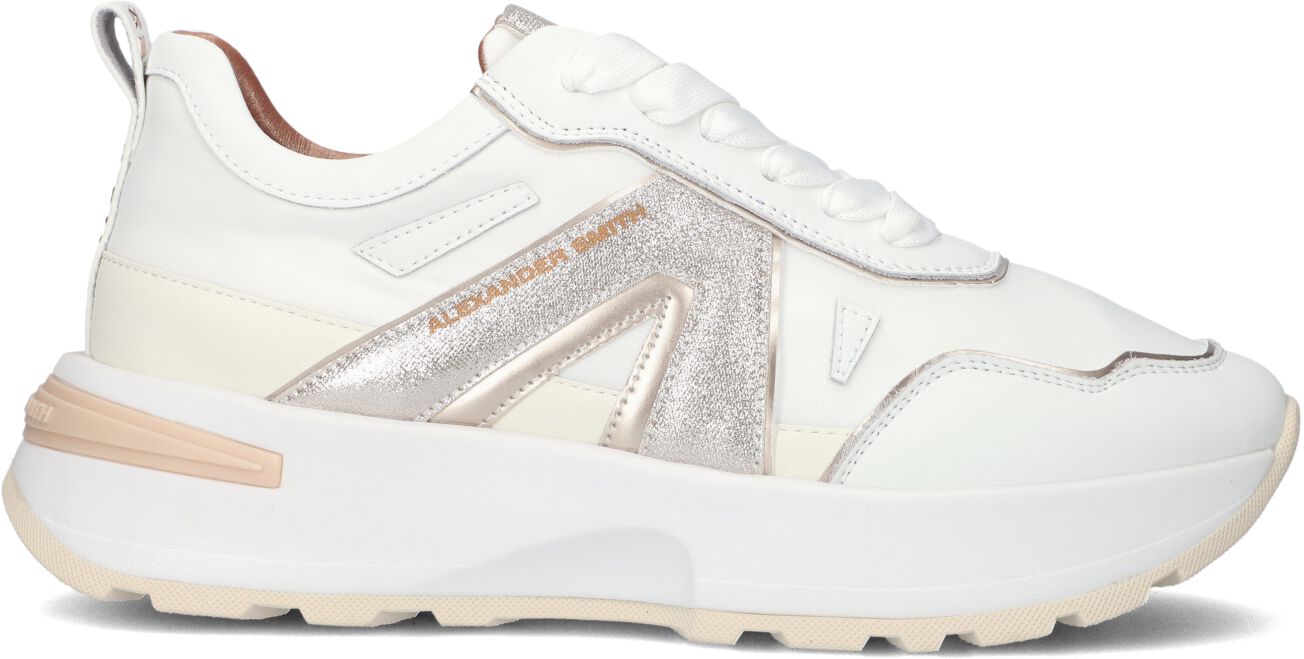 Alexander Smith Lage Sneakers Dames 2164, Maat: 36, Materiaal: Leer, Kleur: Wit