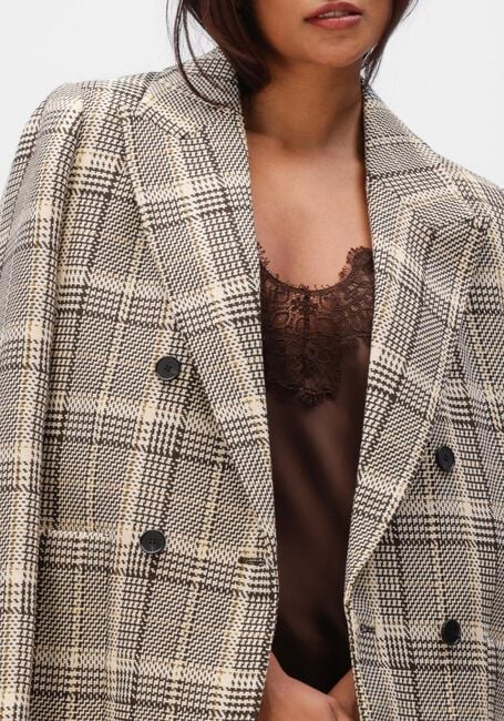 Bruine HAUTE L'AMITI&Eacute; Blazer BLANKET CHECK BLAZER - large
