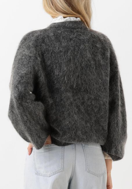 Grijze SECOND FEMALE Trui ANNELEEN KNIT O-NECK - large