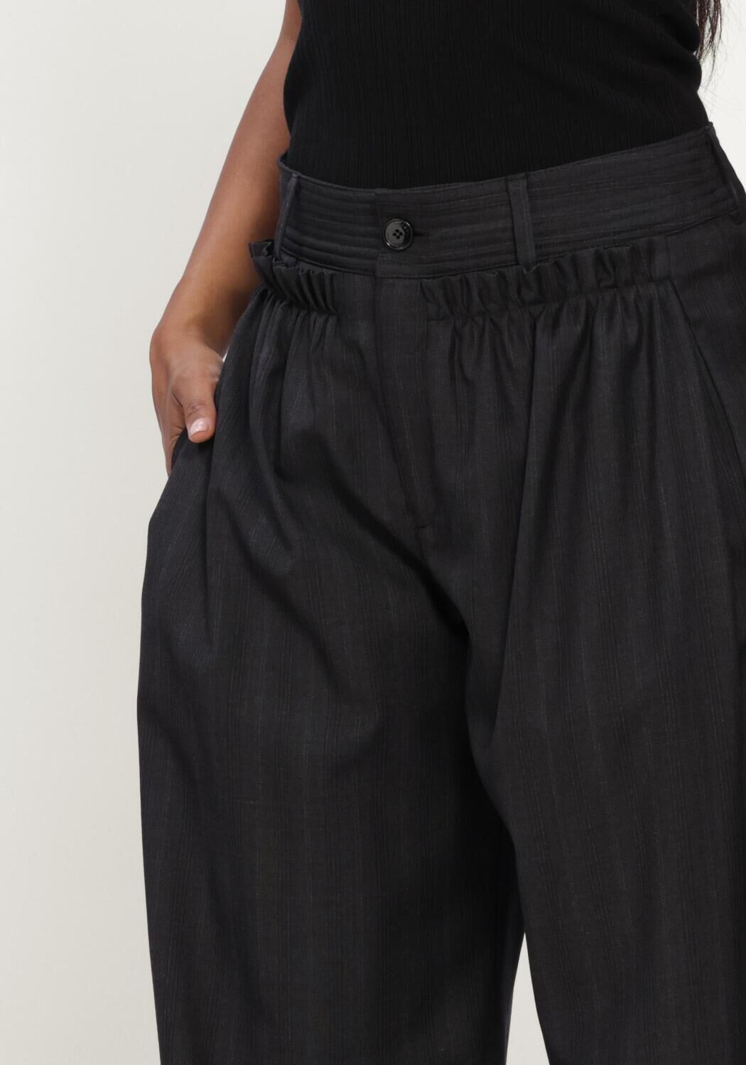 Donkergrijze ISABEL MARANT Wijde broek MAYERA PANTS - large