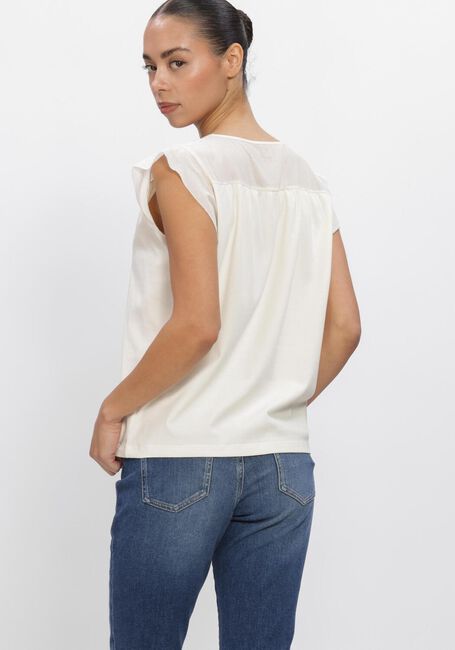 Gebroken wit MARC CAIN COLLECTION Top TOP VAN STRETCHKATOEN - large