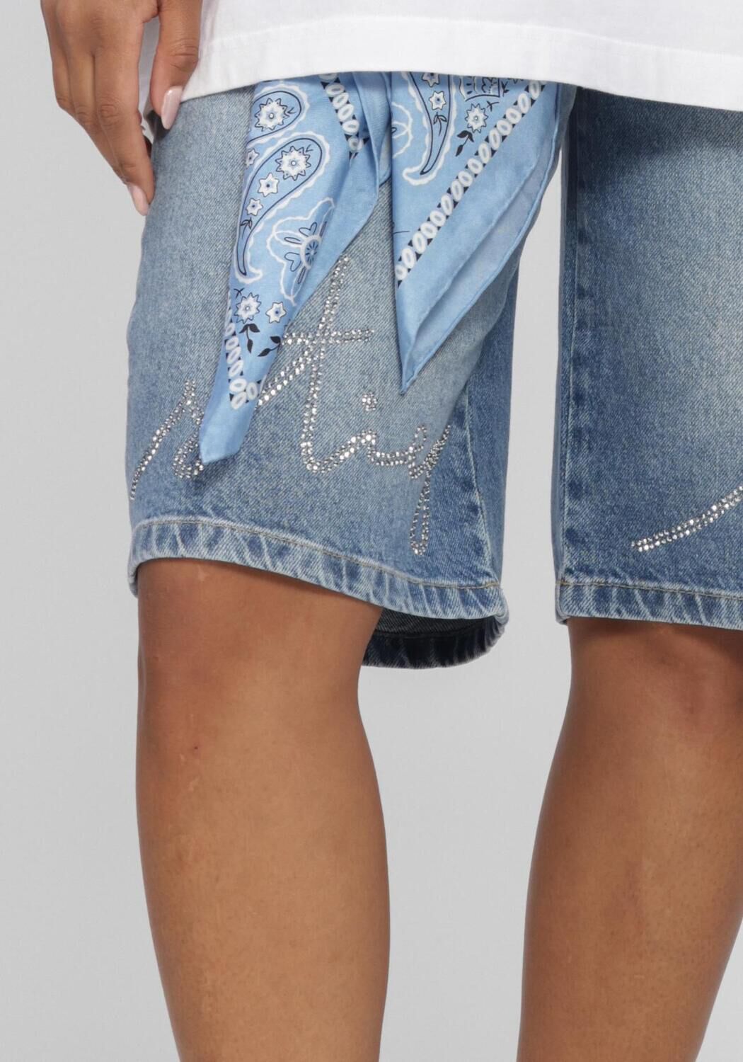 Blauwe STIEGLITZ Broeken DENIM SHORTS - large