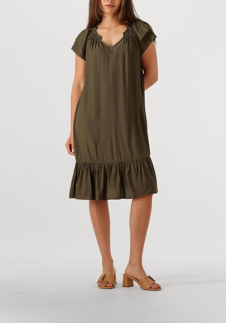 Olijf CO'COUTURE Mini jurk SUNRISE CROPPED DRESS - large