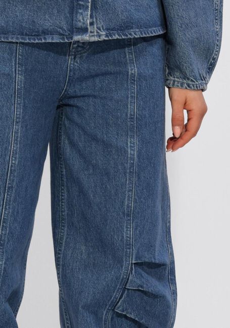 Donkerblauwe ROTATE Broeken DENIM CARGO PANTS - large