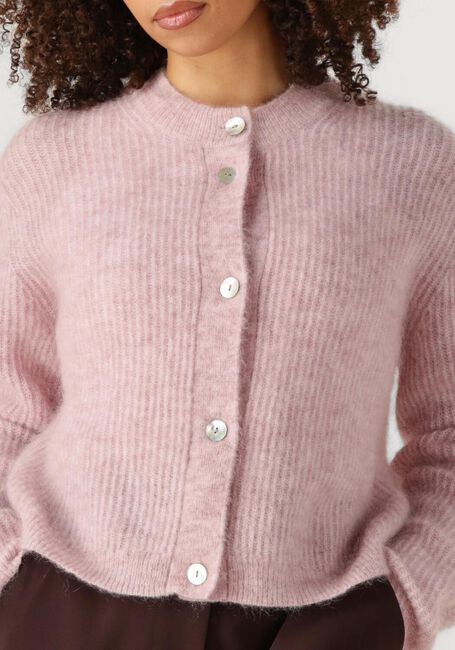 Roze SECOND FEMALE Trui ANDREA KNIT RIB LS CARDIGAN - large