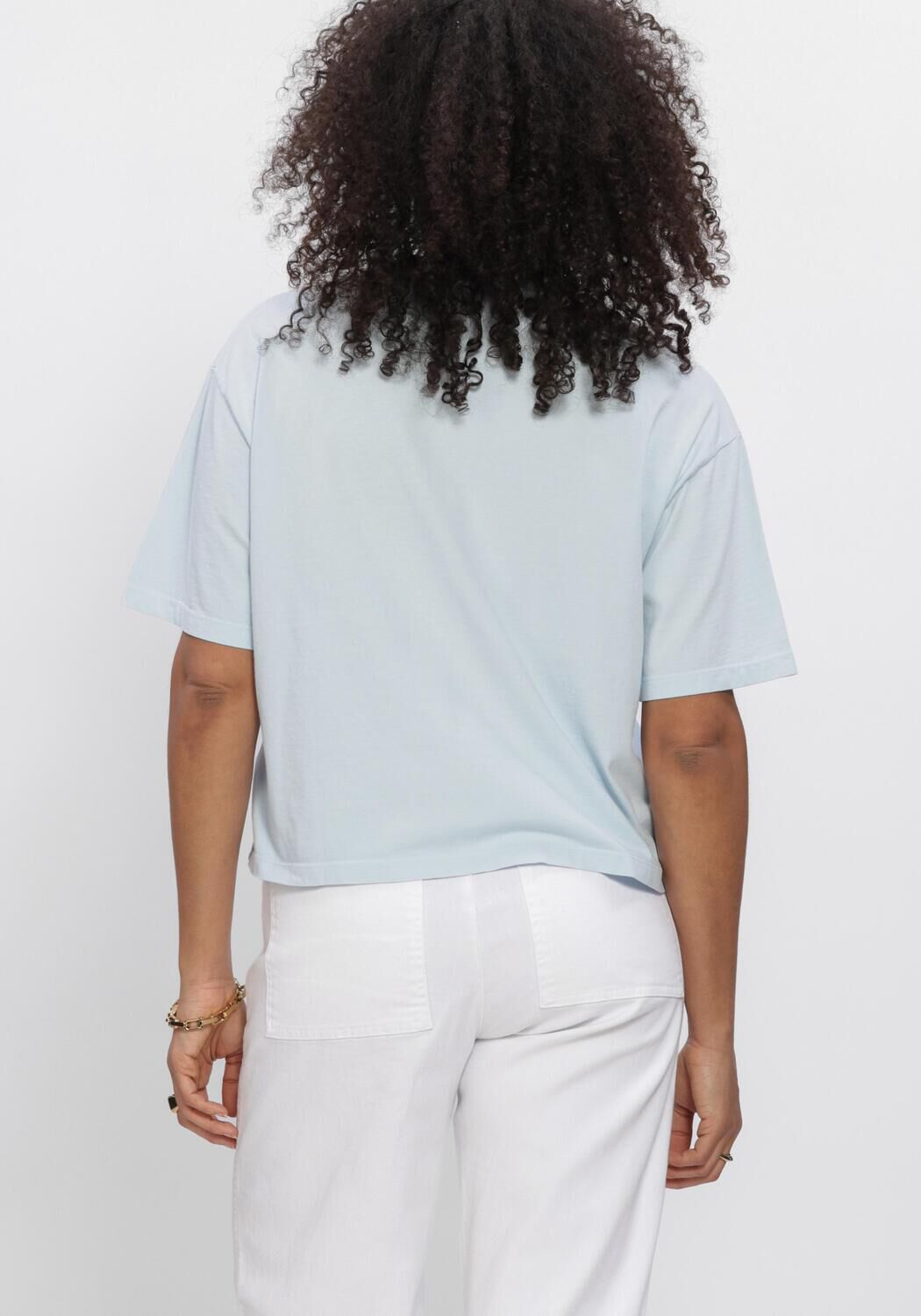 Blauwe PENN & INK Blouses T-SHIRT PRINT - large