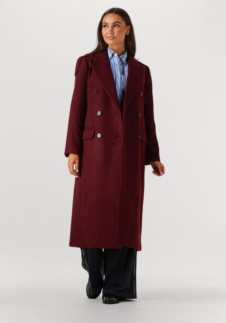 Bordeaux HAUTE L'AMITI&Eacute; Mantel LIDA TAILOR WOOL COAT - large