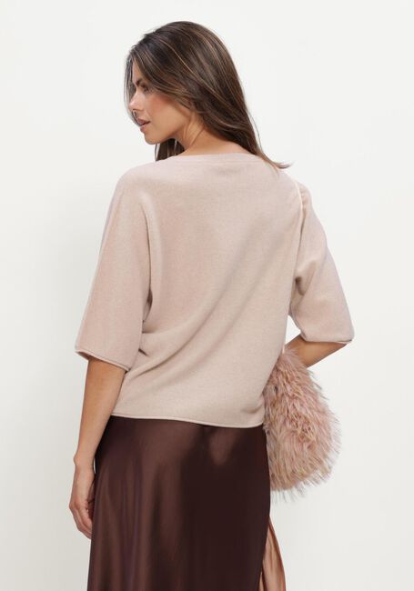 Beige LUISA CERANO Top PULLOVER AUS KASCHMIR-MIX - large
