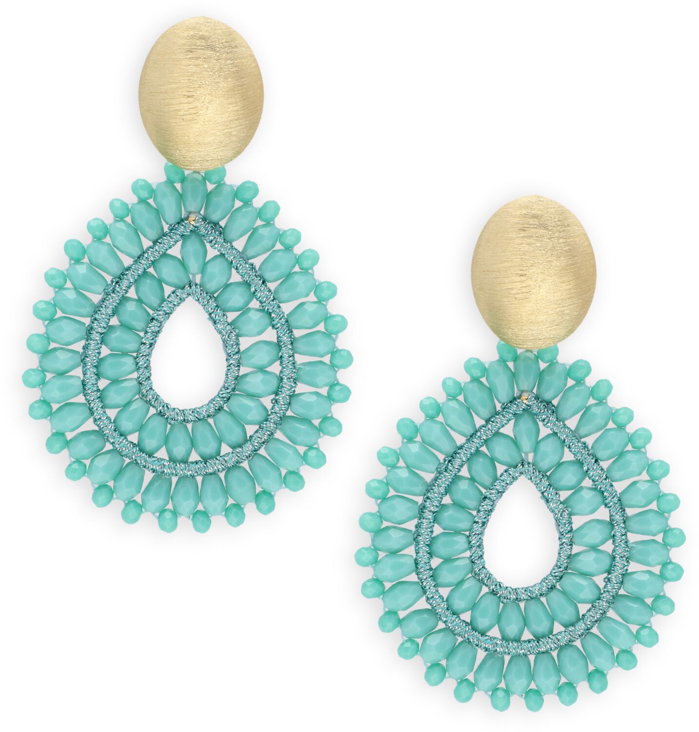 LOTT. gioielli Sieraad
Dames Si Drop Crystal Double, Kleur: Blauw afbeelding 1