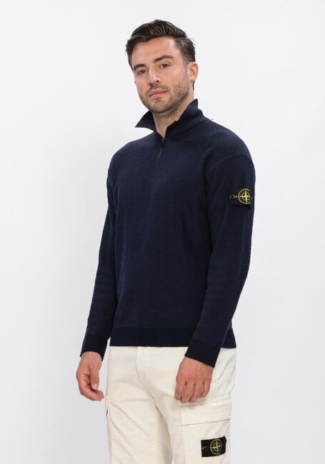 Donkerblauwe STONE ISLAND Polo LS POLO S01B0 - large