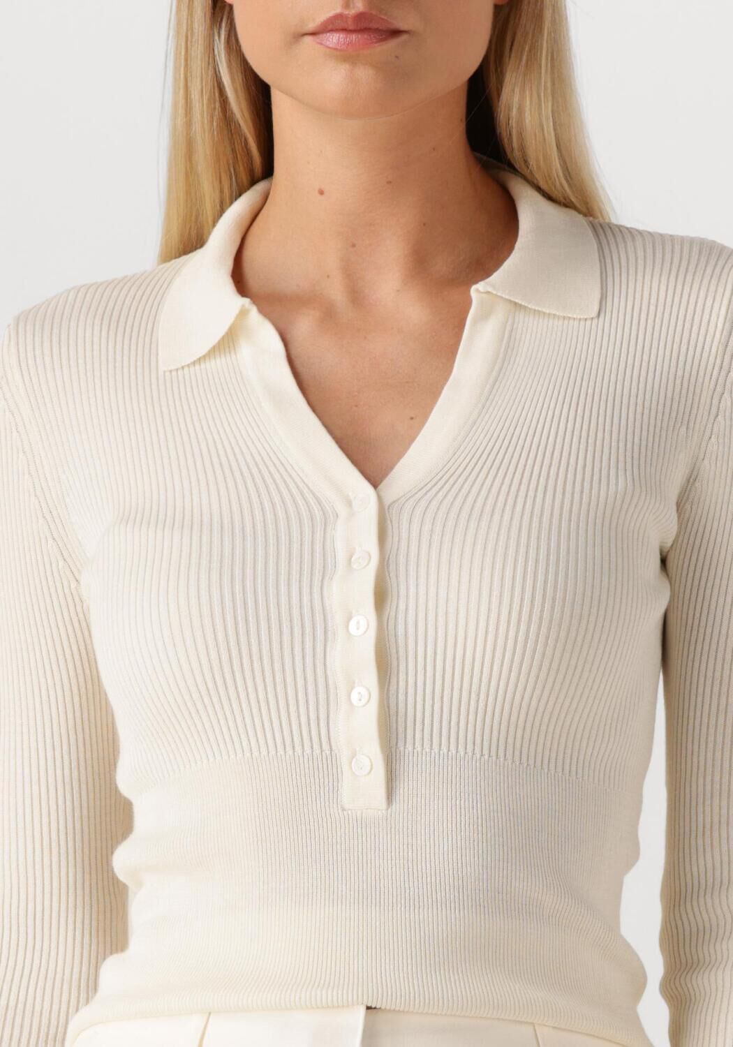 Ecru HERSKIND Trui FINN KNIT BLOUSE - large