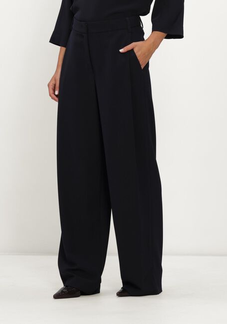 Donkerblauwe LUISA CERANO Wijde broek WIDELEG-PANTS MIT BUNDFALTEN - large