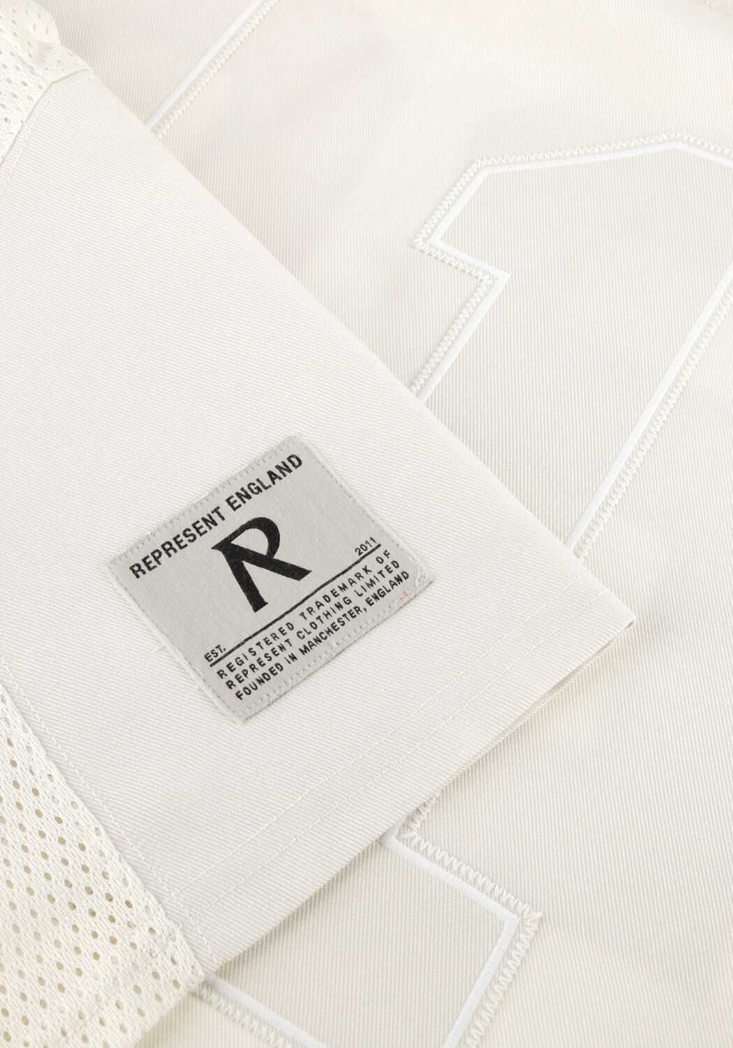 Ecru REPRESENT Polo AMERICAN FOOTBALL TOP - large