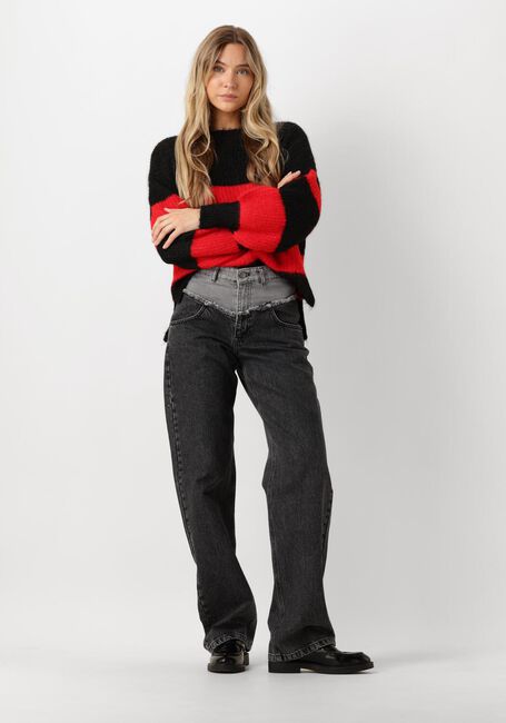 Zwarte CO'COUTURE Trui CORALEE BLOK RIB KNIT - large