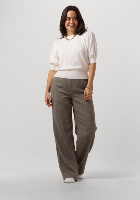 Gebroken wit MINUS Top LIVA KNIT TEE - large