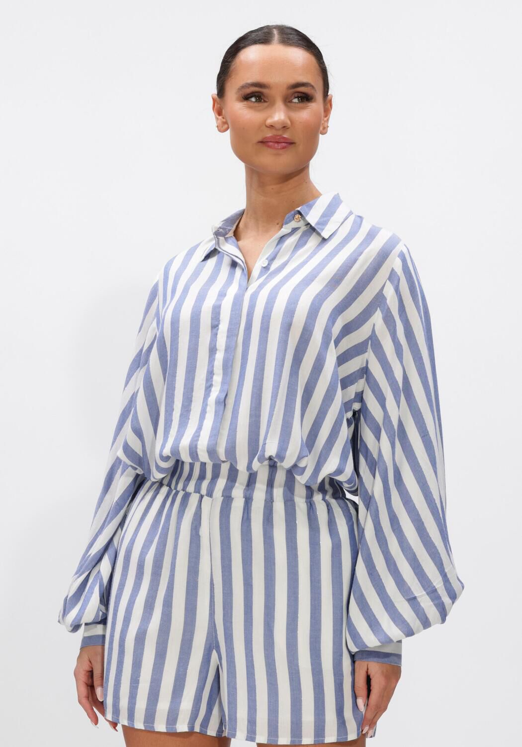 Ibana Blouse Dames Thalita, Maat: 34, Kleur: Blauw afbeelding 1