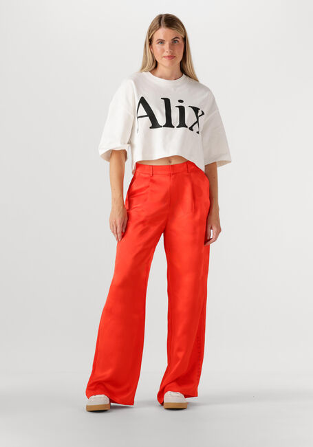 Witte ALIX THE LABEL T-shirt LADIES KNITTED ALIX T-SHIRT - large