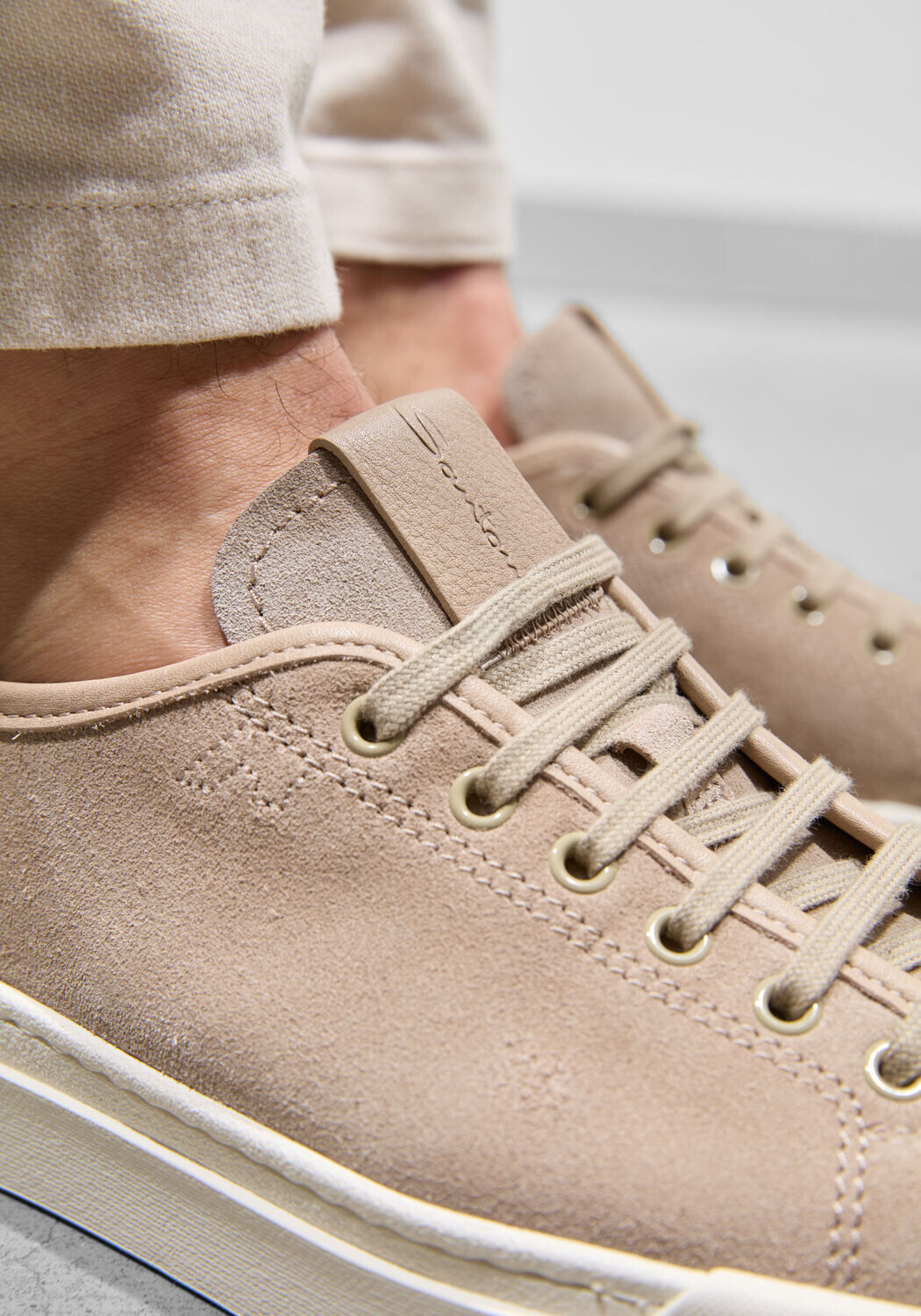 Beige SANTONI Sneakers VOLEE D - large