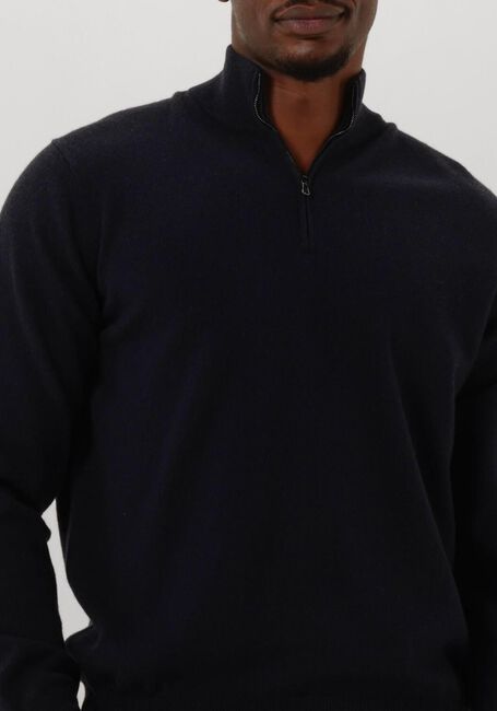 Donkerblauwe FILIPPO DE LAURENTIIS Trui MEZZA ZIP ML - large