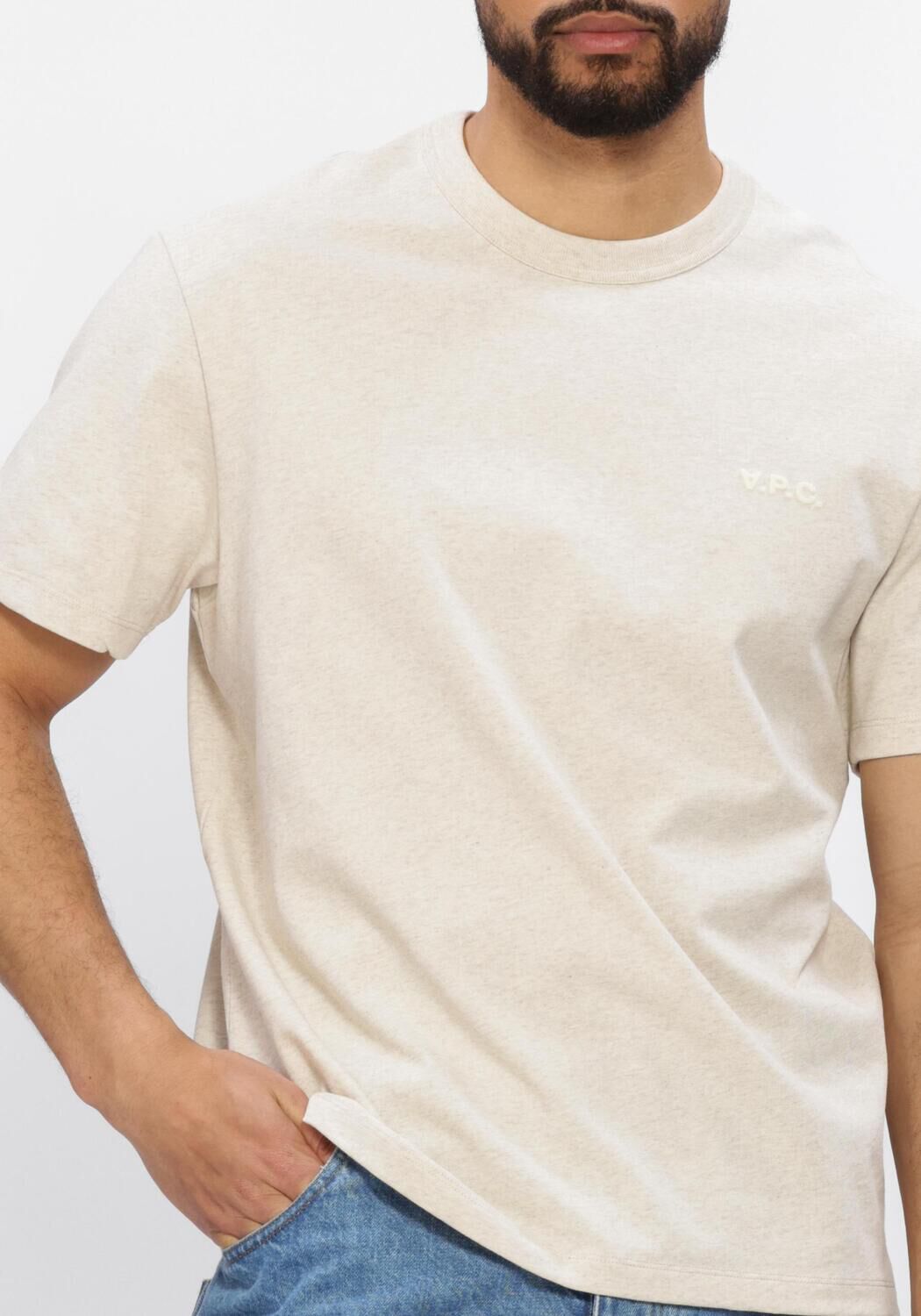 Ecru APC T-shirt T-SHIRT BOXY PETIT VPC - large