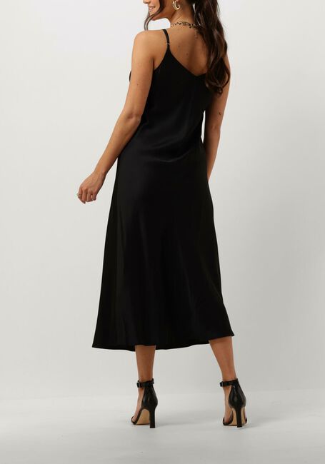 Zwarte RESORT FINEST Midi jurk SLIP DRESS - large