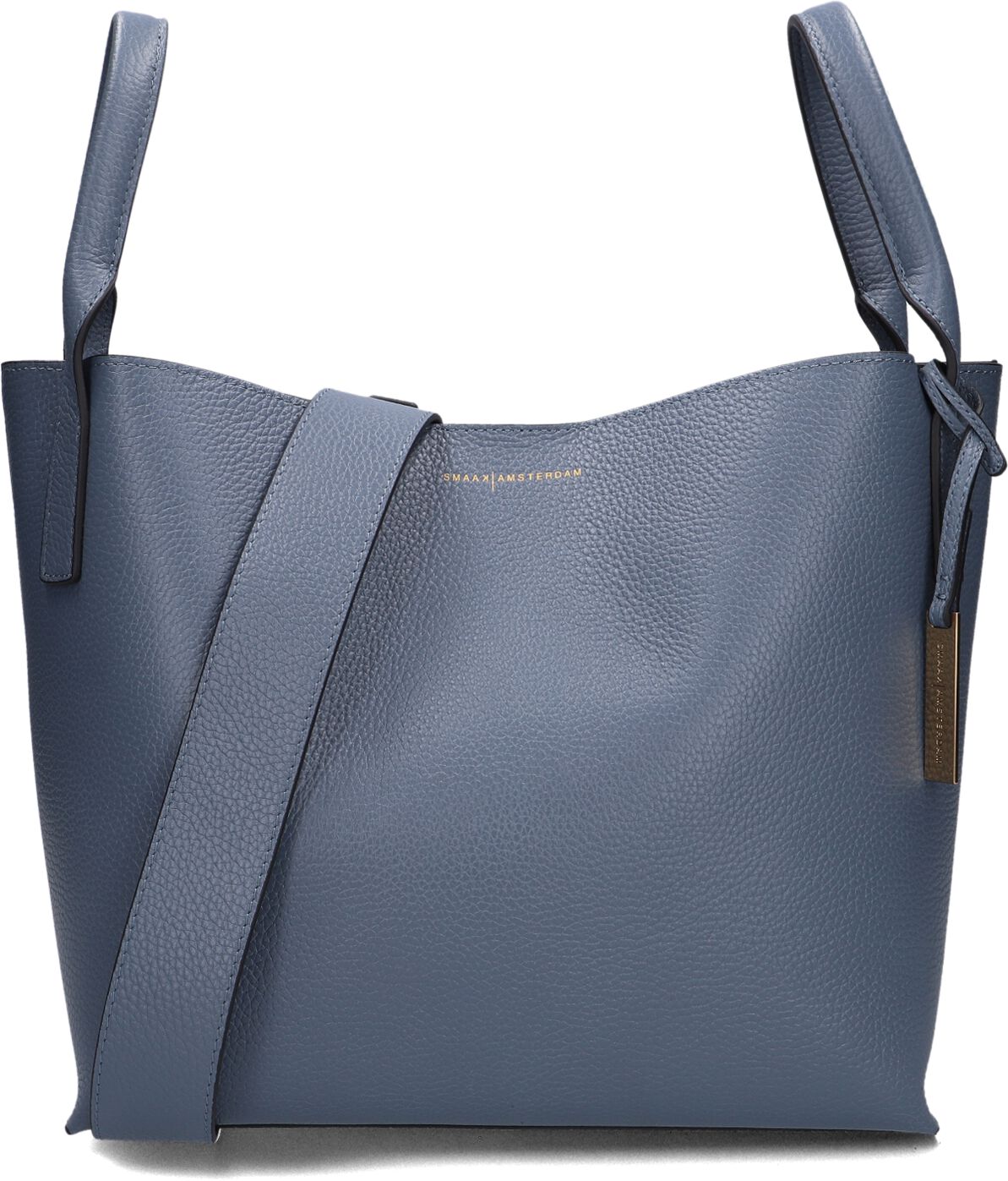 Smaak Amsterdam Smaak Amsterdam Schoudertas Dames Scott, Materiaal: Leer, Kleur: Blauw
