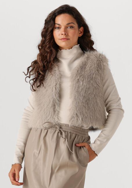 Taupe AIMEE THE LABEL Gilet ISLA - large