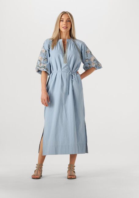 Lichtblauwe AIMEE THE LABEL Maxi jurk MIRANDA - large